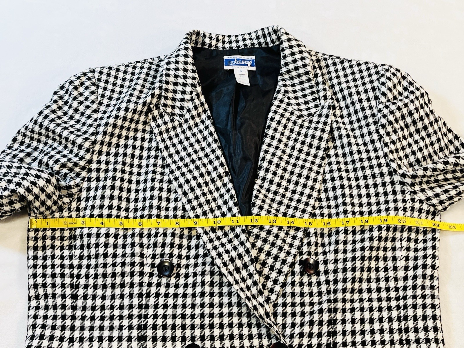 Vintage Pendleton Virgin Wool Double Breasted Coa… - image 8