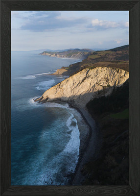 Nordspanien | Flysch Klippen Aeri gerahmtes Wandbild Poster Leinwanddruck Bild