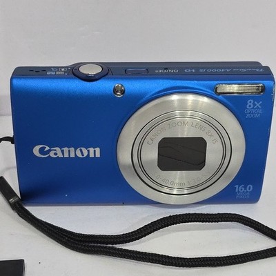 Canon PowerShot A4000 IS 16.0MP Digital Camera - Blue for sale