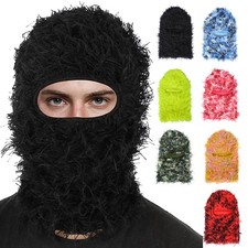 Distressed Balaclava Winter Full Face Knit Windproof Ski Mask for Cold Weather