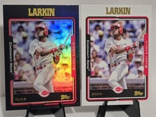 Barry Larkin 2025 Topps Archives Black Foilboard + Base Cincinnati Reds #216