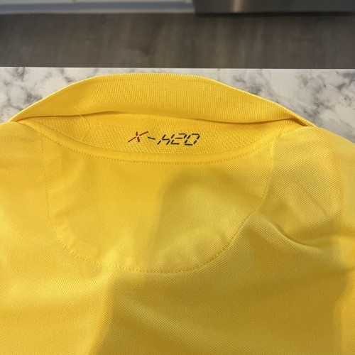 Men’s Bobby Jones X-H20 Large Golf Polo Yellow - Picture 8 of 9