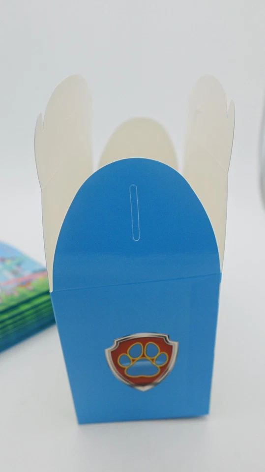 Paw Dog Patrol Caixas de Favoritos de Aniversário Temáticas Sacos de Festa Infantil Pacote com 12 Presente - Imagem 4 de 4