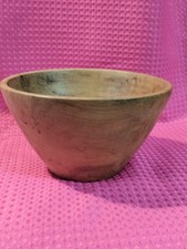 Beautiful, Signed, Vintage, Ambrosia wooden hand turned bowl