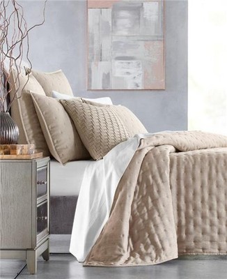 Hotel Collection Mushroom Glint 3-Pc Thick Full/Queen Coverlet Set