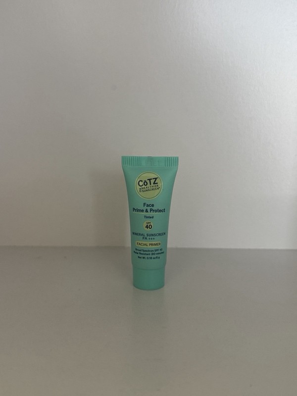 COTZ Face Prime & Protect Non-Tinted Mineral Sunscreen SPF 40 0.18 fl oz