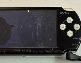 Sony PlayStation White PSP-2001 Limited Ed. Star Wars Darth Vader Console READ