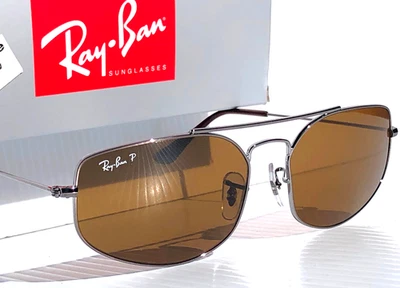 Ray ban Explorateur 5 Legend Polarisé Marron en Chrome Soleil RB 3845 004/57 - Photo 1/4