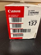 NEW Canon 137 Black Toner Cartridge Genuine OEM SEALED In Factory Box NIB