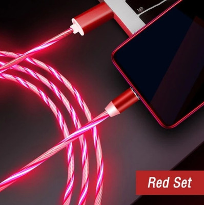 Flowing Light Magnetic USB Charging Cable for iPhone & Android LED