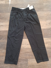 new Louis Raphael black pleated dress pants tailored sz. 36x32