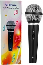 Unisex Black Microphone Toy - Portable Fun for Birthday and Costume Celebrations