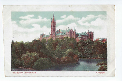 Glasgow University Scotland Postcard c1905