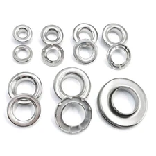 Stainless Steel Eyelets with Washers Set DIY Canvas Crafts Repair Grommet Banner