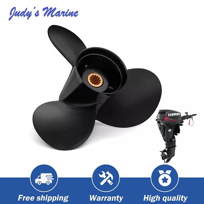 Outboard Propeller 10 1/4x15 For Evinrude&Johnson Engine 20 25 30 35HP 14 Tooth