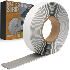 Caravan/Motorhome Sealant Mastic Tape Sealing Strip Roll 32/19mm x 5 metres Grey