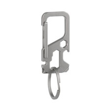 Carabiner Opener Titanium Alloy Multi Tool Outdoor Travel EDC Portable Keychain