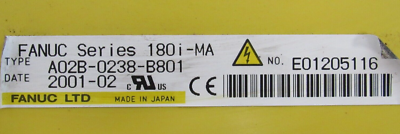 USED FANUC A02B-0238-B801 DISPLAY A02B0238B801 180I-MA | eBay