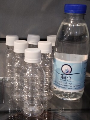 Leere transparente Plastikflaschen für Zam Zam Wasser 120ml Hadsch Umrah Geschenk Soghat