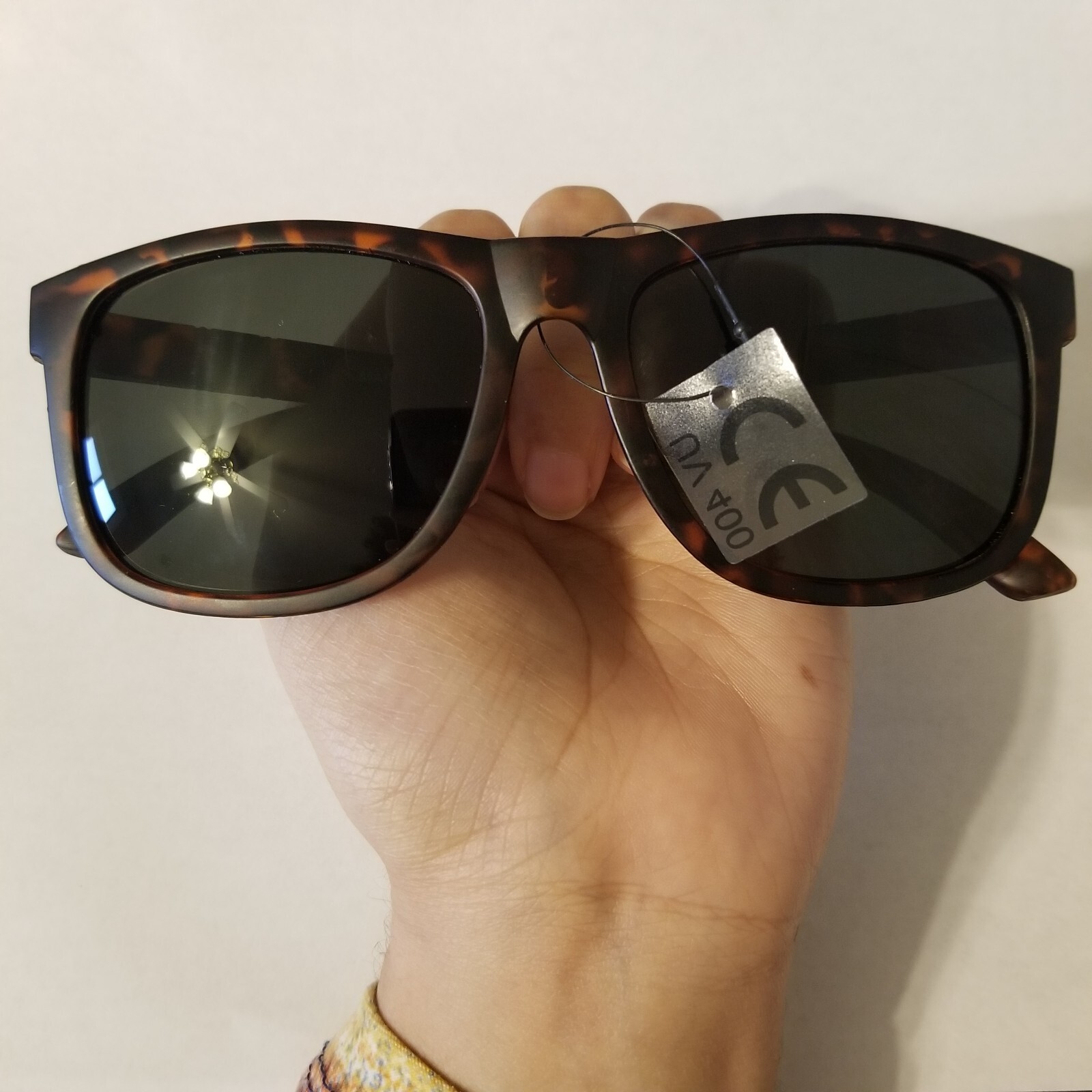 Women's Brown Tortoise Casual Rectangular Fashion… - image 3