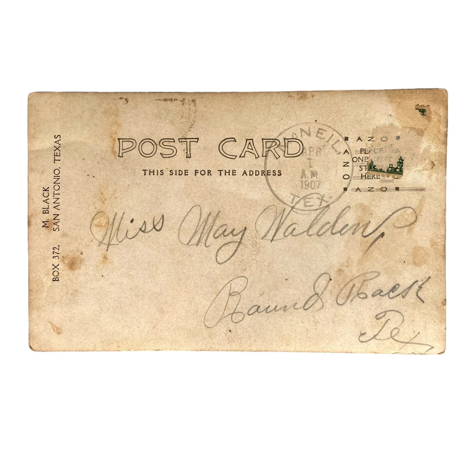 Postcard TX Round Rock THE RINK Roller Skate Ice Skating Real Photo RPPC 1907 - Image 4 of 4