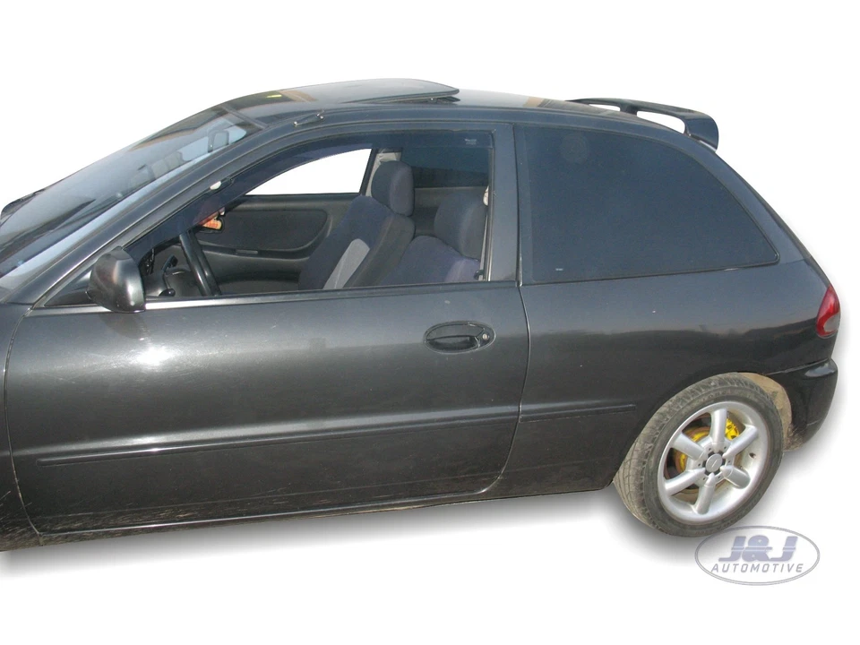 Deflectores de viento para Mitsubishi Colt 1992-1996 juego de 3 puertas 2 piezas tintado Heko - Imagen 2 de 4