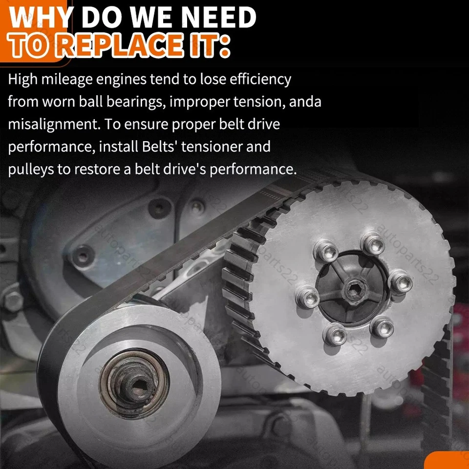 Water Pump Timing Belt Kit For Chevy Silverado Tahoe Suburban GMC Sierra 1500 - Image 4 of 4