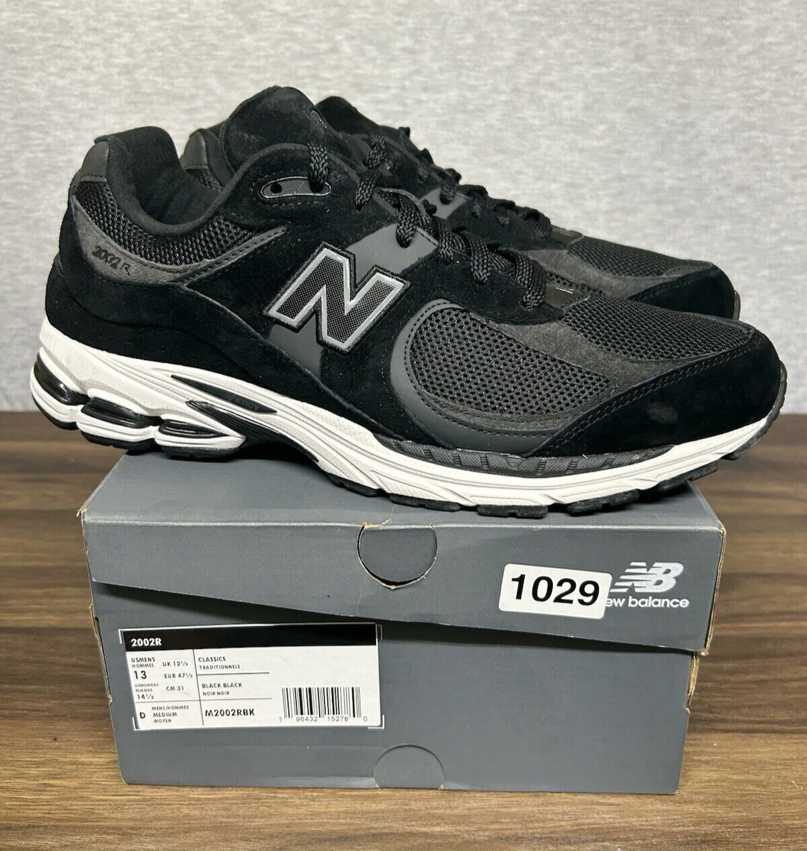 Size 13 - New Balance 2002R Black Gunmetal (M2002RBK) 1029 Size 13 - New Balance 2002R Black Gunmetal (M2002RBK) 1029