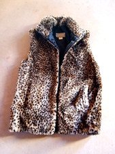 Luxury Leopard Print Fake Fur Vest - Brand: Starfire Size: M