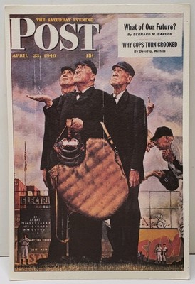The Saturday Evening Post Rockwell 49 Baseball Art Barnes Noble