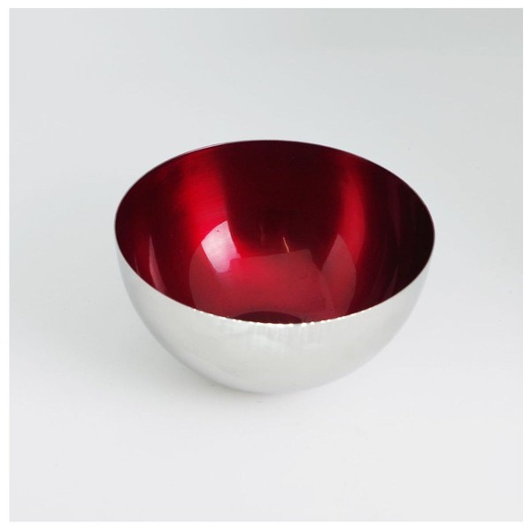 Teelichthalter Innen Burgund Edelstahl Schale Ø10Cm Leuchter Dekoschale Teelich-image