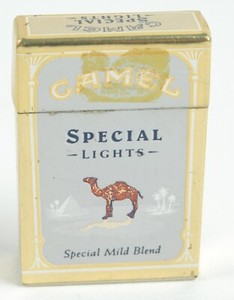 Vintage Camel Special Lights Filters Hard Pack Cigarette Lighter Promo Item
