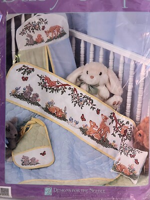 Kit Baby Quilt Craft Counted Cross Stitch Woodland Babies Designs