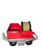Fisher Price GeoTrax 2003 Red Water Hose Train Car USED READ Fire Truck