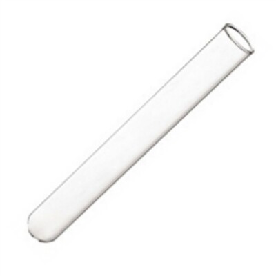16x100mm, Glass Test Tubes, Round, 10ml, Karter Scientific 220F5 (Pack 25)