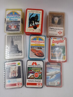 Sammlung Quartett Spiele Überw. nicht vollst. Dragster Rennboote Grand PRIX -ASS
