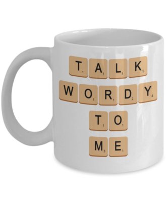 Talk Wordy To Me Mug - Funny Tea Hot Cocoa Coffee Cup - Novelty Birthday...