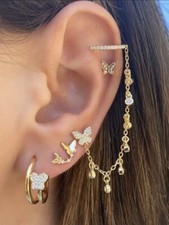 4 Piece Fashion butterfly fashion earrings