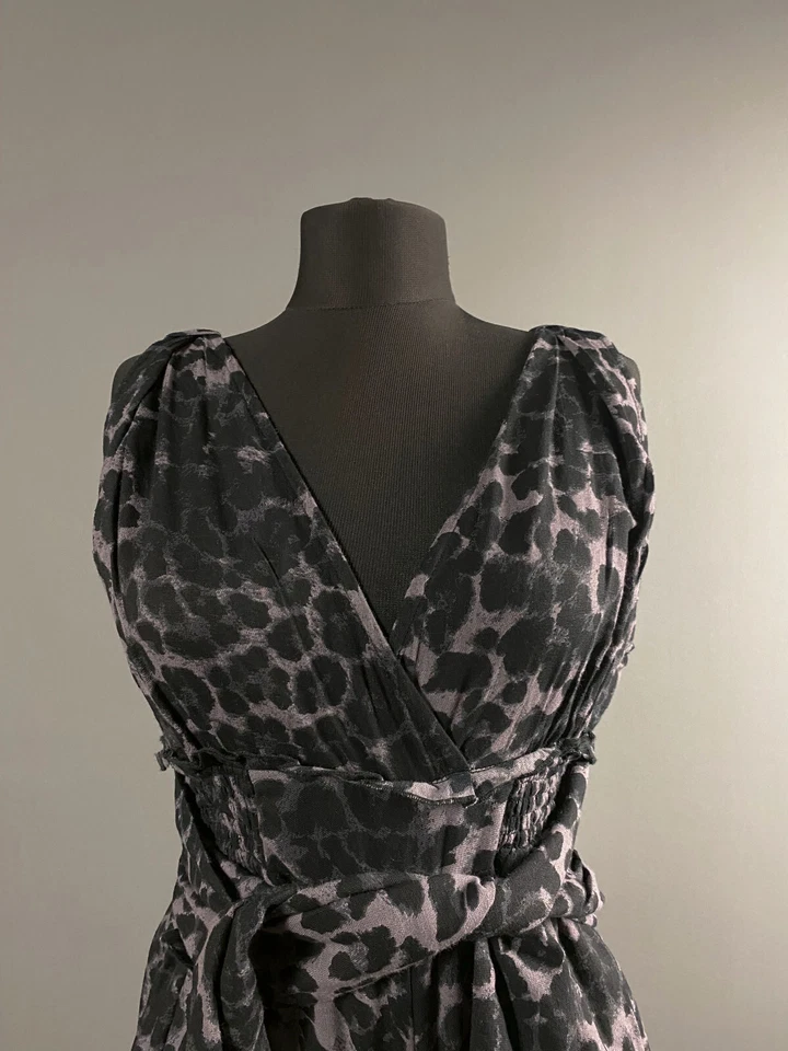 Mono mameluco Free People FP Movement Jog It Off púrpura estampado de leopardo talla XS-S Foto 2 de 4