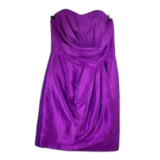 Alfred Sung D601 bridesmaid cocktail dress in Dahlia 10 Taffeta