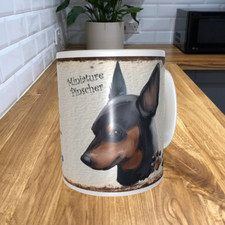 Miniature Pinscher Dog 11oz Coffee Mug My Dog's Rules Theme 972DRMUG