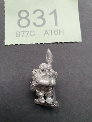 Warhammer FB Imperial Dwarf Fighter with Spear 4 1980er OOP Citadel GW