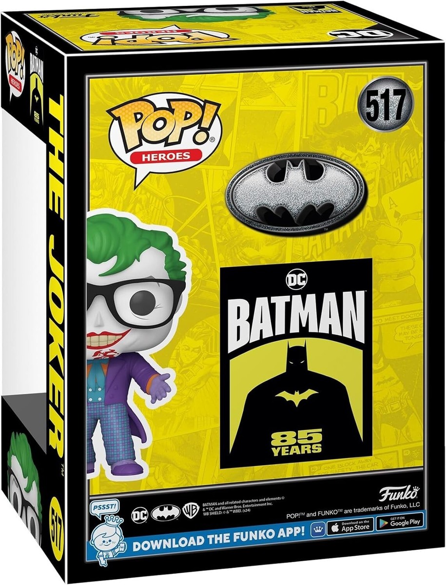 Funko Pop Heroes: THE JOKER (Glasses & Teeth) #517 Batman 85 Years