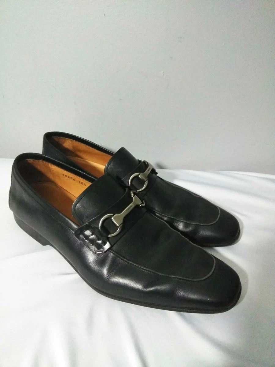 Magnanni Rafa II Black Leather Loafer Men Shoes SIZE 10.5 US 18456