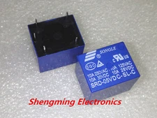 50PCS SRD-05VDC-SL-C PCB 5PINS 5V DC Coil Power Relay