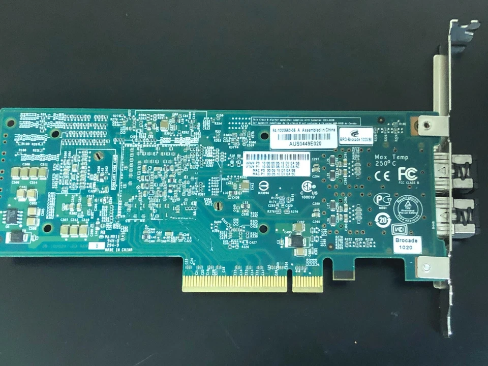 Brocade 84-1000560-05 10GB Dual Ports PCI-E Fibre - Image 2 of 3