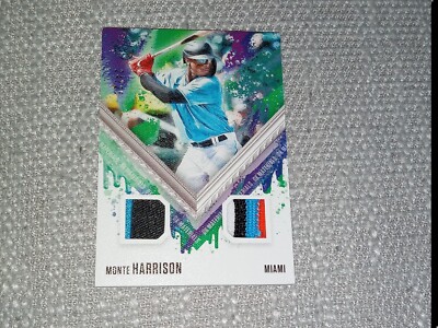 2021 Diamond Kings Dual Patch Multi Color Jersey Monte Harrison #D / 25 
