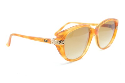 AUTHENTIC Valentino Tortoiseshell Sunglasses Valentino V Logo Tortoiseshell Cat Eye Sunglasses Brown Blue main image 2