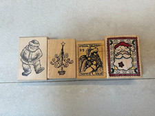 CHRISTMAS Mostly New Wood Rubber Stamps - YOUR CHOICE