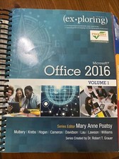 Exploring Microsoft Office 2016 Volume 1 textbook Only